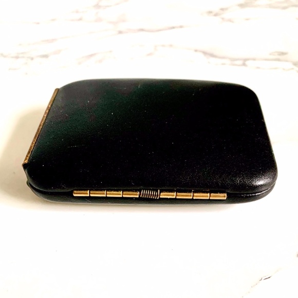 BUXTON Vintage Black Genuine Leather Key-Tainer key holder NWT unisex - Picture 4 of 9